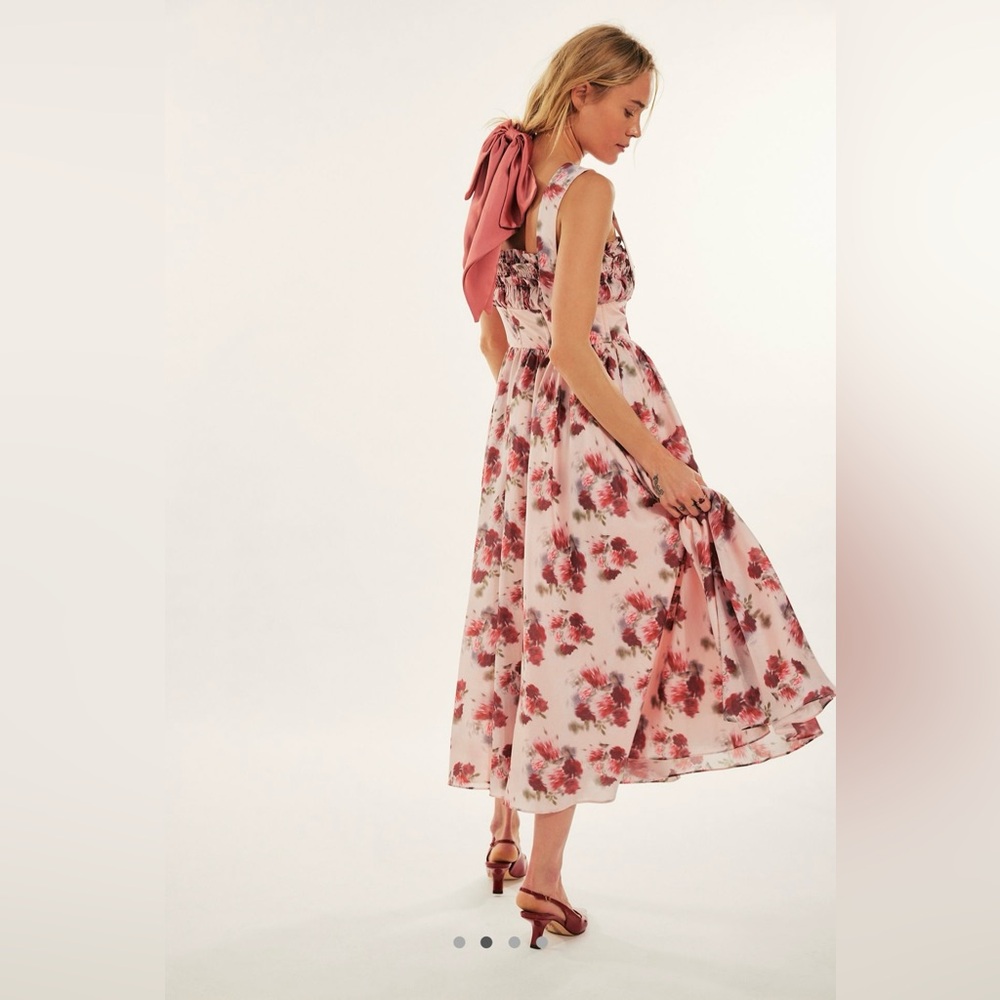 Free People x Maison Amory The Grace Dress Rose Floral NWT 🔖 - Picture 2 of 10